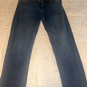 Izod Men's Dark Blue Straight Jeans